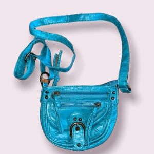 Turquoise boho small crossbody